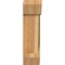 Ekena Millwork Traditional Slat Rough Sawn Bracket w/ Offset Brace, Western Red Cedar, 8"W x 18"D x 30"H BKT0806X18X30TRA06RWR - alternate 3
